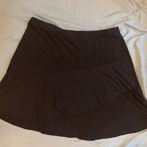 Susan Graver Navy Tiered Skirt